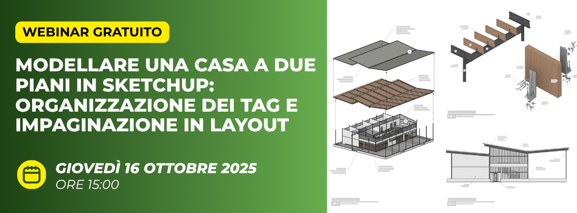 SketchUp - Modellare una casa a 2 piani