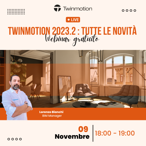 Webinar Gratuito Twinmotion 2023